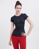  Áo Thun Thể Thao Nữ Tập Yoga Gym Hibi Sports TS004 Kiểu Có Tay 1 Lớp 