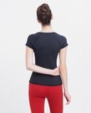  Áo Thun Thể Thao Nữ Tập Yoga Gym Hibi Sports TS004 Kiểu Có Tay 1 Lớp 