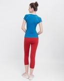  Áo Thun Thể Thao Nữ Tập Yoga Gym Hibi Sports TS004 Kiểu Có Tay 1 Lớp 