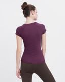  Áo Thun Thể Thao Nữ Tập Yoga Gym Hibi Sports TS004 Kiểu Có Tay 1 Lớp 