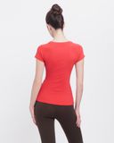  Áo Thun Thể Thao Nữ Tập Yoga Gym Hibi Sports TS004 Kiểu Có Tay 1 Lớp 