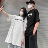  Áo Thun Tay Lỡ Hibi Active Saigon Classic K101 Kiểu Phông Unisex Nam Nữ, Vải Cotton Mịn, Form Oversize 