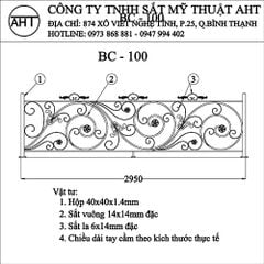 BAN CÔNG SẮT MỸ NGHỆ THEO MẪU