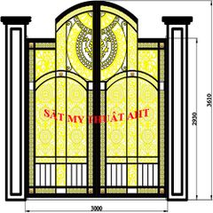 CỬA SẮT MỸ THUẬT CC-189