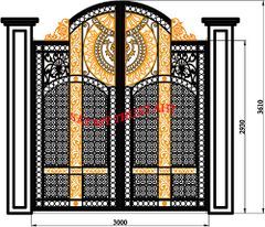 CỬA SẮT MỸ THUẬT CC-187