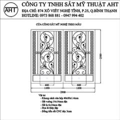 CỬA CỔNG SẮT MỸ THUẬT GIÁ RẺ