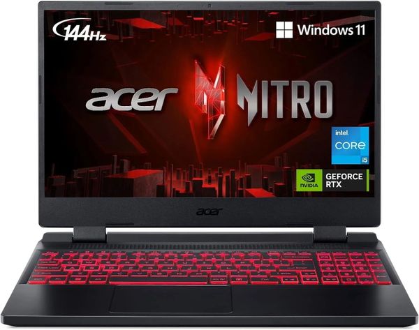 Laptop Gaming Acer Nitro 5 Tiger AN515-58-5935 NH.QLZSV.001 (Core i5-12450H |RTX 4050| 8GB | 512GB | | 15.6 inch FHD 144Hz IPS | Win 11 | Đen)