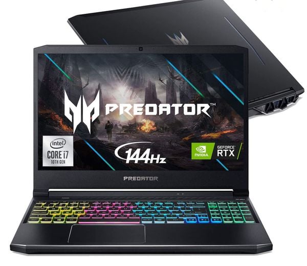 Acer Predator Helios 300 PH315-52 CPU Core i7 9750H /Memory 16GB /SSD Nvme 512GB /VGA RTX 2060 6GB /LCD 15.6″ FHD 144Hz