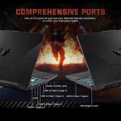 ASUS TUF Gaming A15 FA506NCR-HN047W (AMD Ryzen 7 7435HS | RTX 3050 4GB | 15.6 inch FHD 144Hz | 16 GB | 512GB | Win 11 | Đen) New Hãng