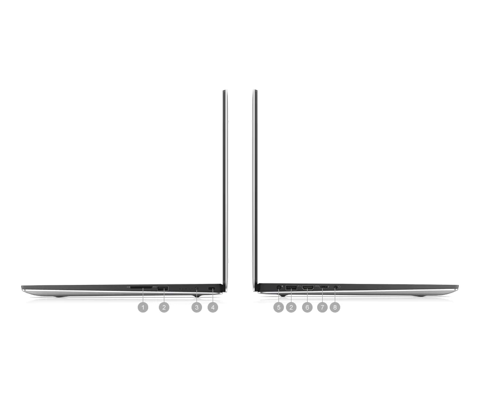 Dell XPS 15 9570 i7 8750H, Ram 16Gb, SSD 512Gb, LCD 15.6' FHD, VGA NVIDIA GeForce GTX 1050 TI 4Gb, Linew