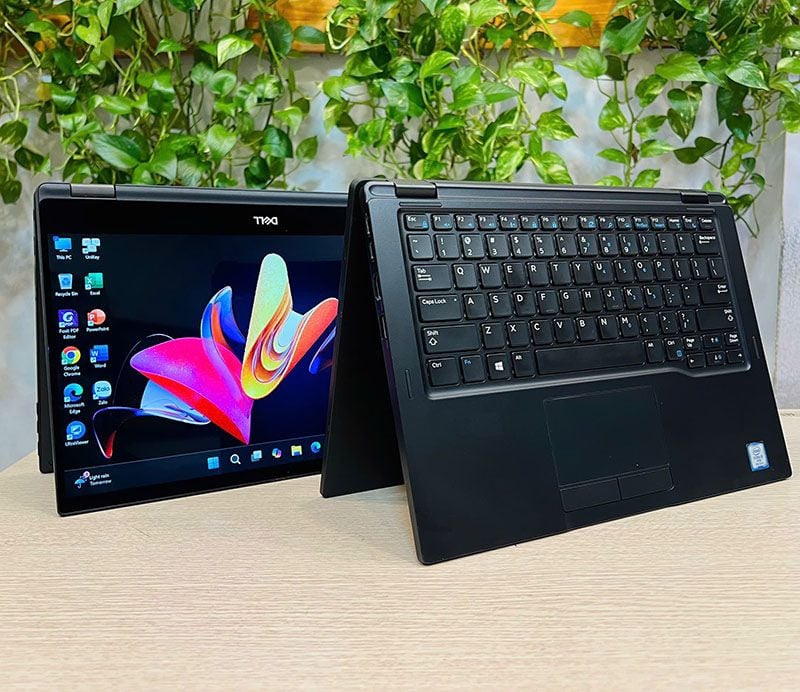 Laptop Dell Latitude 7390 2-in-1  CPU Core i7 8650u/DDRAM 4 8G/SSD Nvme 256G/LCD 13.3' FHD Touch/hệ điều hành Win 10 bản quyền/tình trạng cũ/Pin 3 Cell
