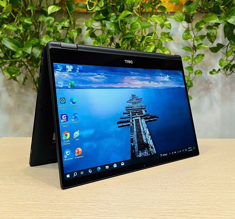Laptop Dell Latitude 7390 2-in-1/CPU Core i5 8350u/DDRAM 4 8G/SSD Nvme 256G/LCD 13.3' FHD Touch/hệ điều hành Win 10 bản quyền/tình trạng cũ/Pin 3 Cell
