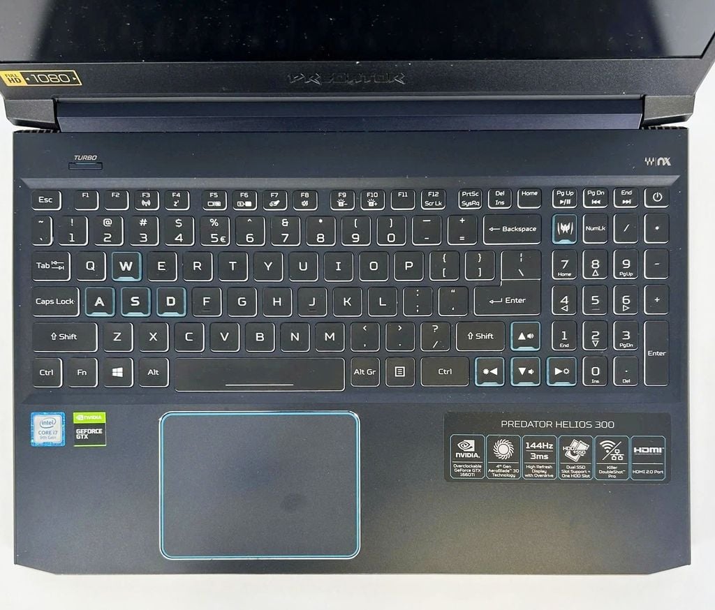 Acer Predator Helios 300 PH315-52 CPU Core i7 9750H /Memory 16GB /SSD Nvme 512GB /VGA RTX 2060 6GB /LCD 15.6″ FHD 144Hz
