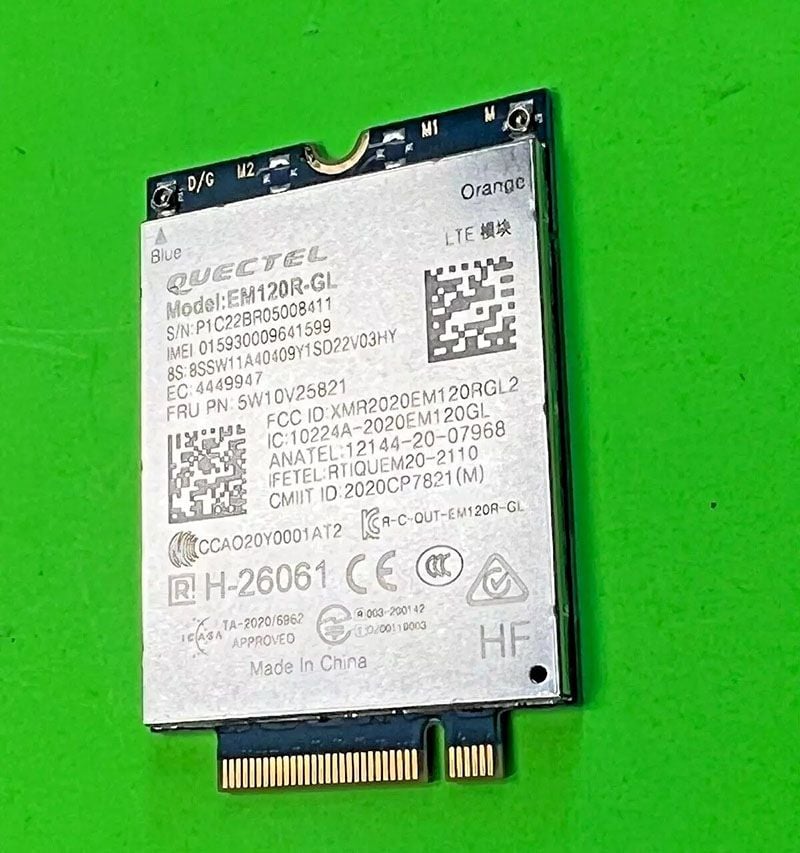 CARD WWAN 4G Lenovo Thinkpad quectel em120r-gl (bảo hành 12 tháng)