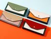 Ví cầm tay Clutch cúc bấm color-block