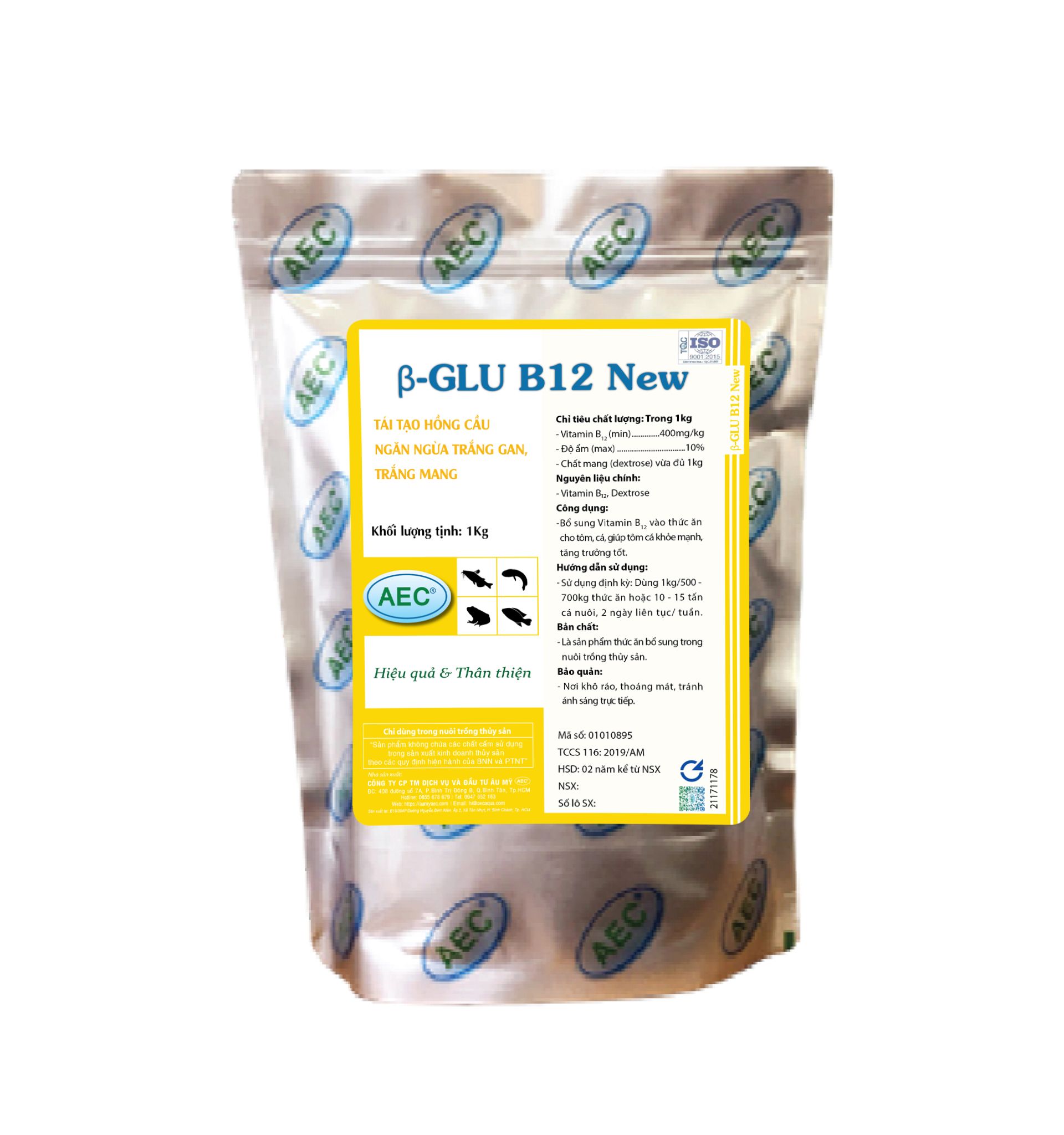  β-GLU B12 NEW - Tái tạo hồng cầu, ngăn ngừa trắng gan - trắng mang 