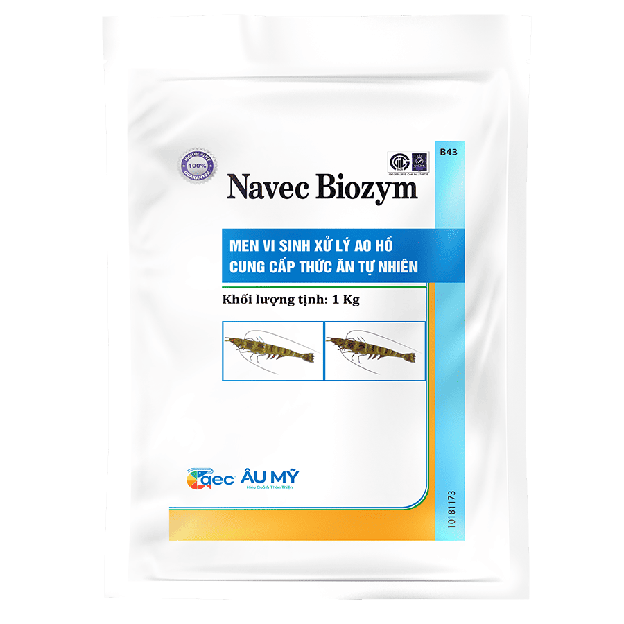  NAVEC BIOZYM - Men vi sinh xử lý đáy ao, hỗ trợ thức ăn tự nhiên phát triển 