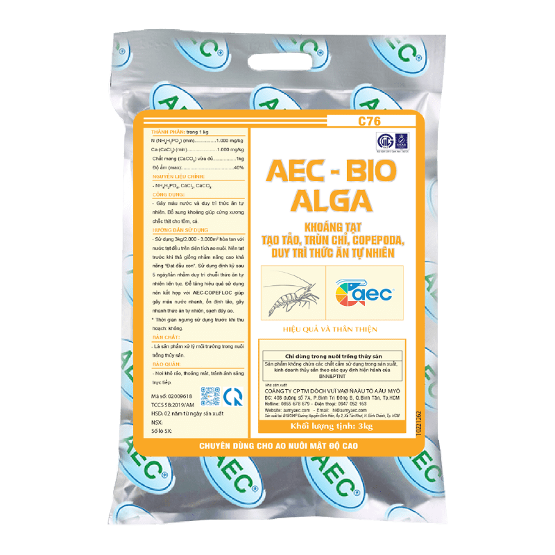  AEC – BIO ALGA (NO.1) - Hỗ trợ Kích hoạt và duy trì thức ăn tự nhiên | Âu Mỹ AEC 