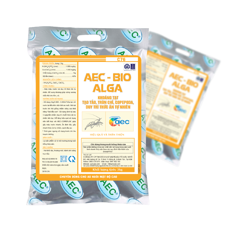  AEC – BIO ALGA (NO.1) - Hỗ trợ Kích hoạt và duy trì thức ăn tự nhiên | Âu Mỹ AEC 