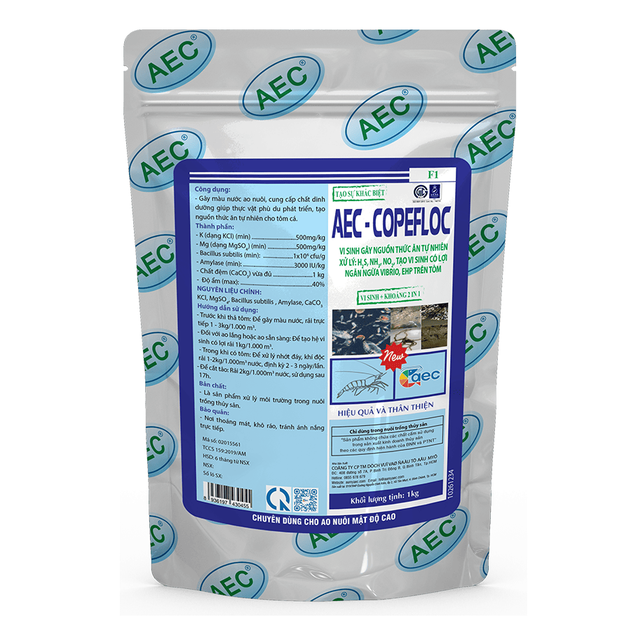  AEC Copefloc New – Phiên bản nâng cấp hiệu quả hơn 20%, tạo nguồn thức ăn tự nhiên cho tôm 