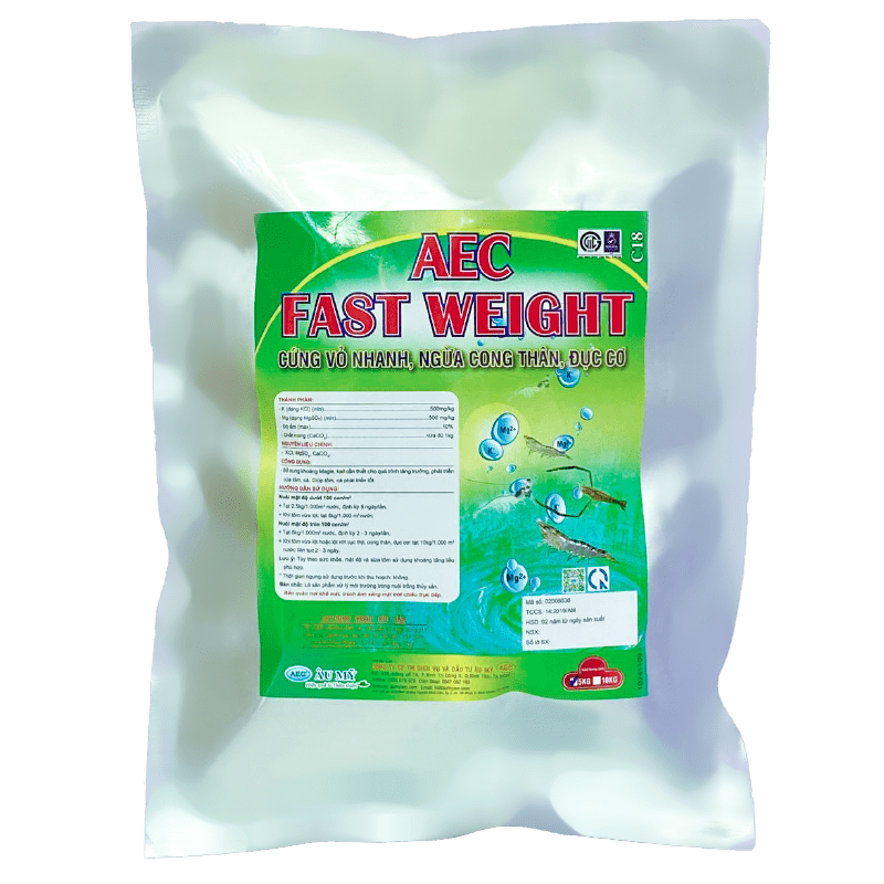  AEC Fast Weight - Bổ sung magie, kali cần thiết cho sự phát triển của tôm 