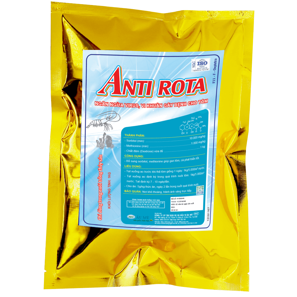  ANTI ROTA [Gen 5 oxytetra] - Ngăn ngừa virus, vi khuẩn trên tôm 