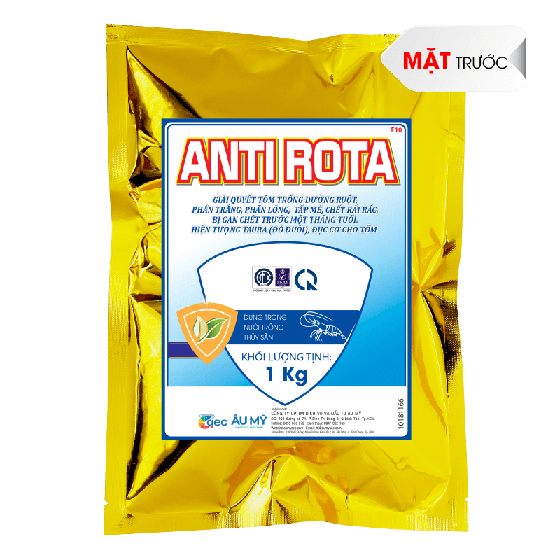  Anti Rota - Khắc phục các hiện tượng tôm rớt đáy, tôm chết rải rác | Gói 1 kg 
