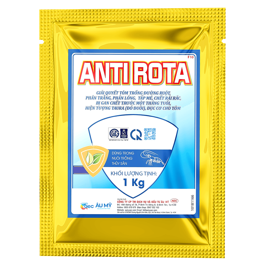 Anti Rota - Khắc phục các hiện tượng tôm rớt đáy, tôm chết rải rác | Gói 1 kg