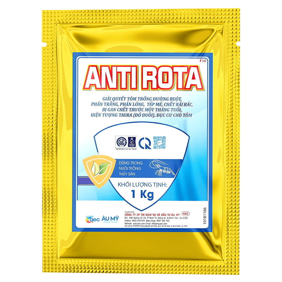  Anti Rota - Khắc phục các hiện tượng tôm rớt đáy, tôm chết rải rác | Gói 1 kg 