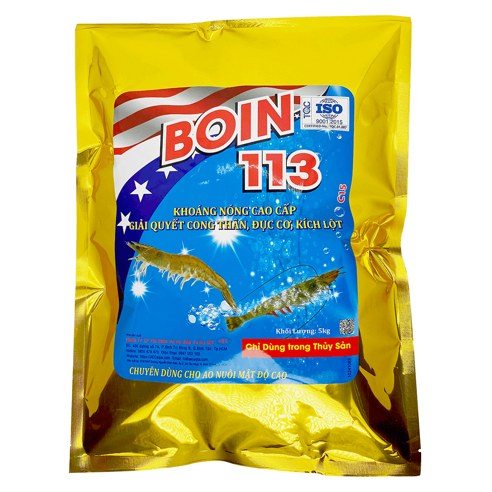  Boin 113 - Bổ sung khoáng chất cần thiết cho sự phát triển của tôm, cá 