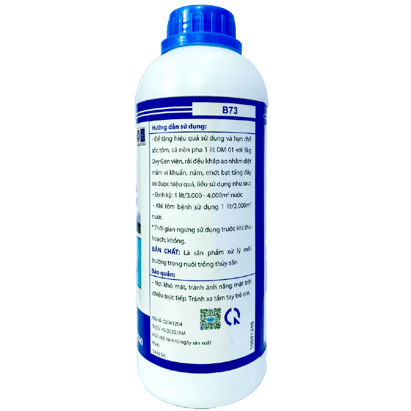  DM 01 - Xử lý ngoại ký sinh, nấm đồng tiền, nấm chân chó, vi khuẩn, đóng rong, đốm đen 