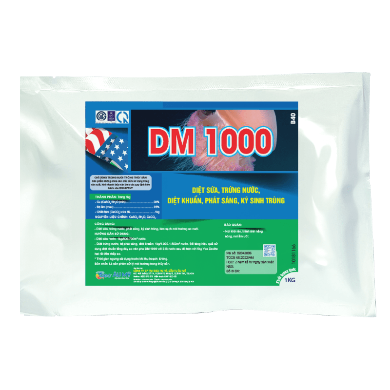  DM 1000 - Diệt sứa trứng nước, phát sáng, ký sinh trùng 
