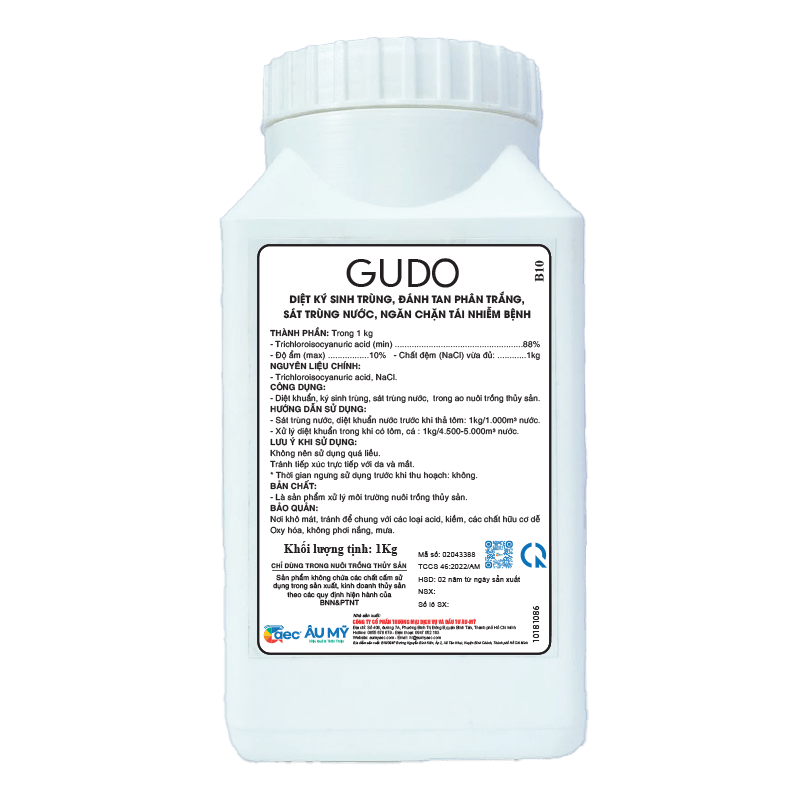  GUDO - Diệt ký sinh trùng, ngăn chặn tôm tái nhiễm 