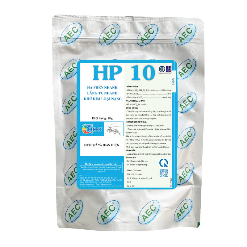  HP 10 - Xử lý nước nuôi trồng thủy sản, làm giảm độ đục trong ao nuôi 