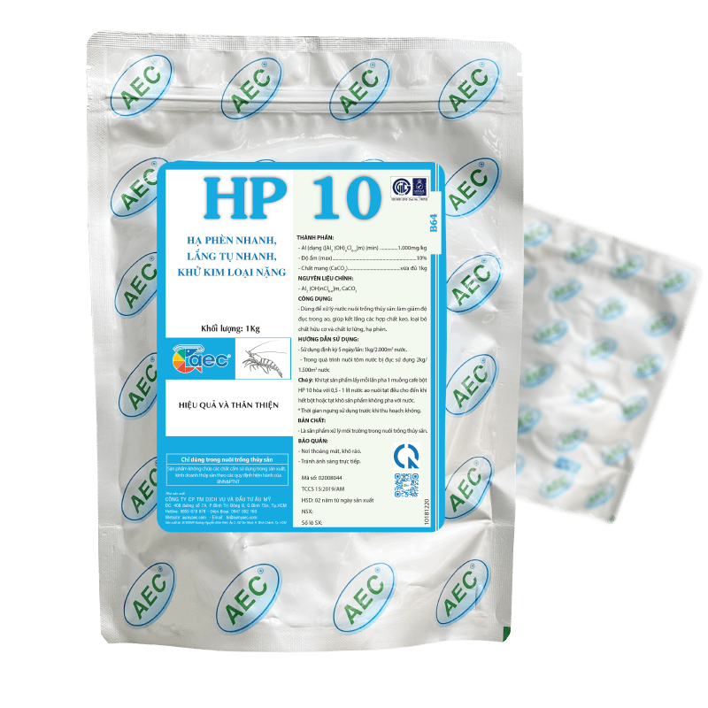 HP 10 - Xử lý nước nuôi trồng thủy sản, làm giảm độ đục trong ao nuôi 