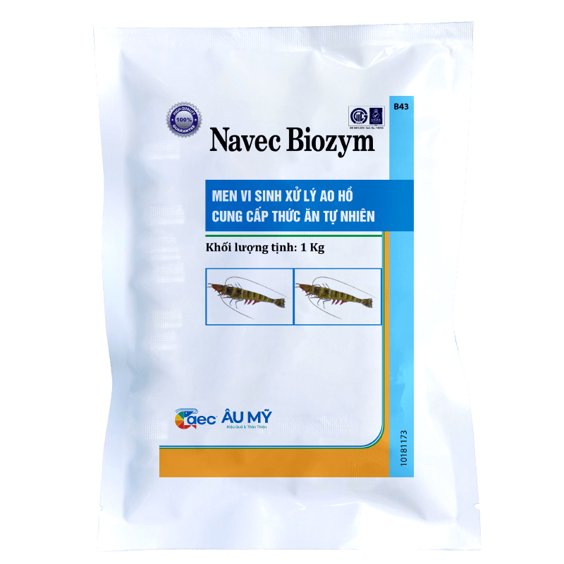 NAVEC BIOZYM - Men vi sinh xử lý đáy ao, hỗ trợ thức ăn tự nhiên phát triển 