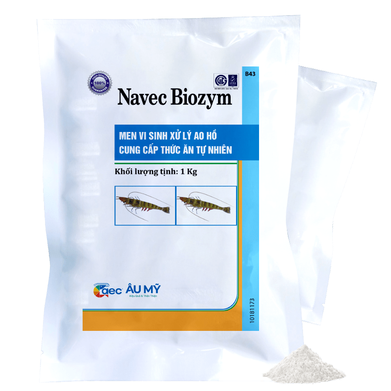 NAVEC BIOZYM - Men vi sinh xử lý đáy ao, hỗ trợ thức ăn tự nhiên phát triển 