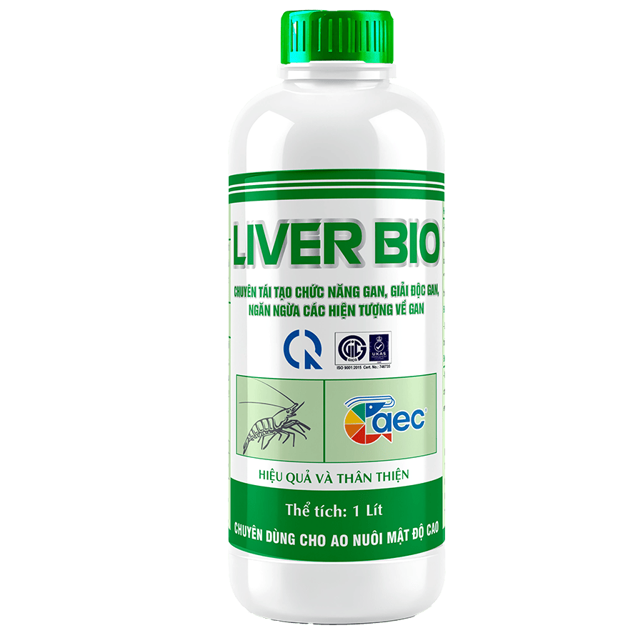 Liver Bio - Thảo dược giải độc gan cho tôm, tái tạo, phục hồi chức năng, giúp màu gan tôm đen nâu, bóng đẹp