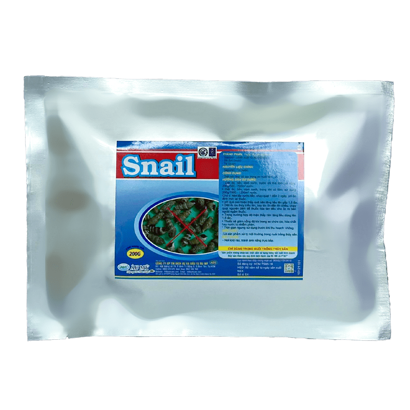  Snail - Thuốc diệt ốc đinh, dòm xanh, hến, chem chép trong ao tôm công nghiệp 