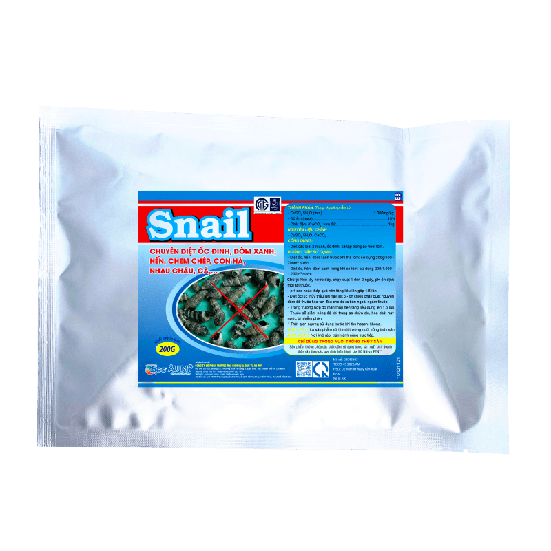 Snail - Thuốc diệt ốc đinh, dòm xanh, hến, chem chép trong ao tôm