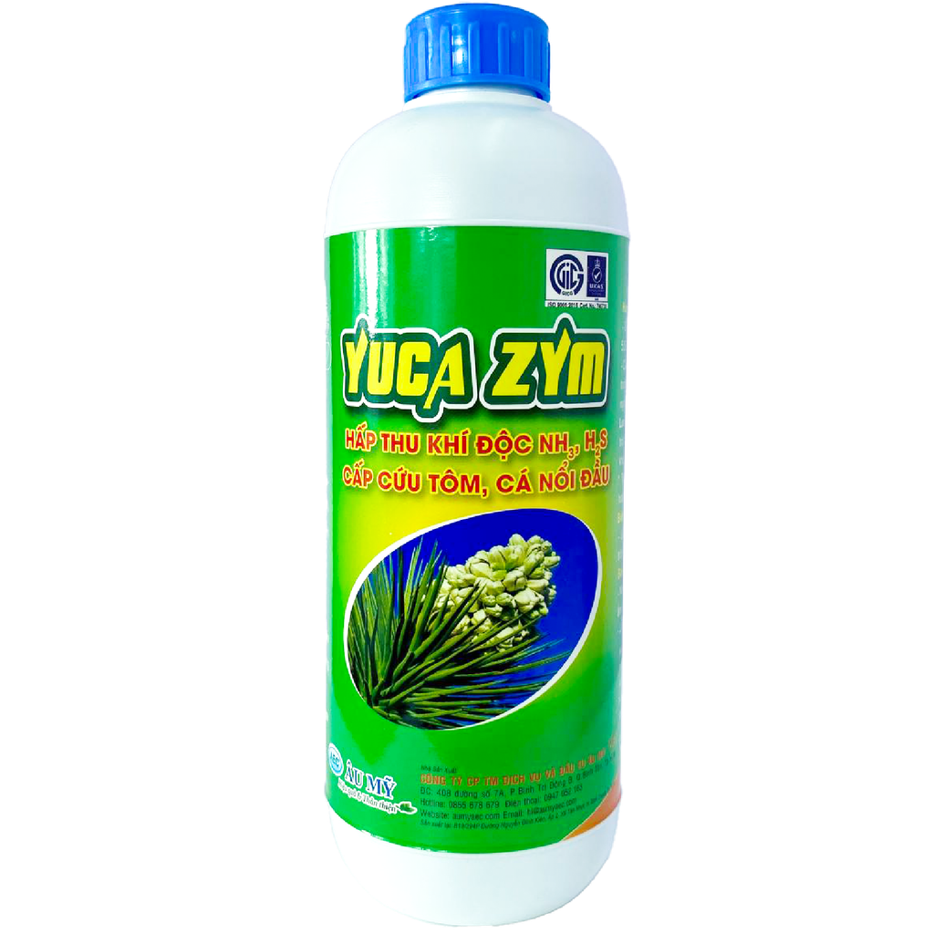  Yuca Zym - Hấp thụ khí độc NH3, H2S, cấp cứu tôm nổi đầu 