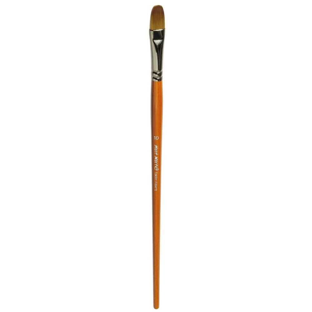 Cọ Acrylic Đầu Vát (Taklon Filbert) Số 10 – Colormate Art & Craft