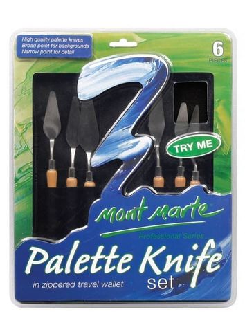 Bộ 6 Dao Trộn Màu Trong Túi Vải