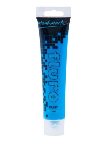  Chai Màu Acrylic Fluro 75ml Xanh Dương 