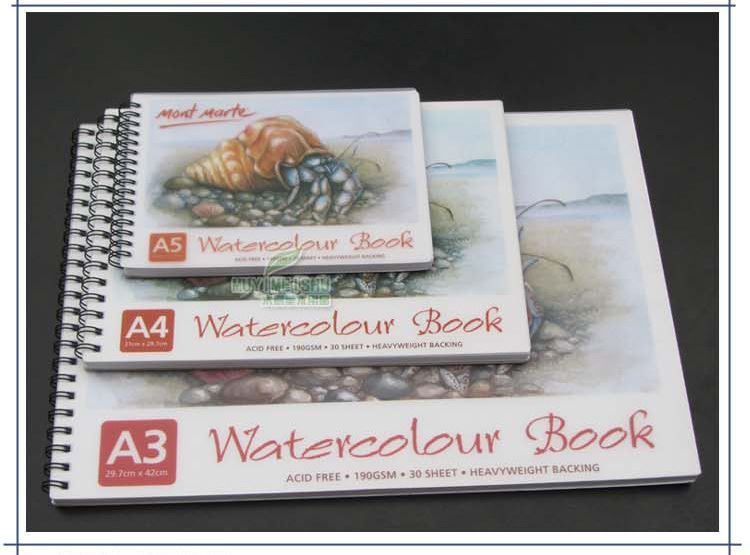  Sổ Giấy Vẽ A4 Màu Nước 190GMS 