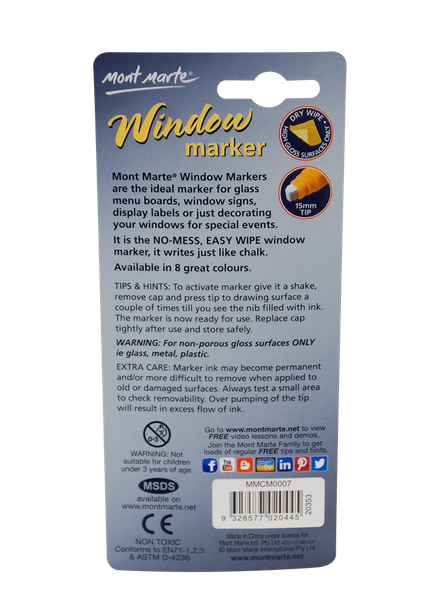  Bút vẽ Cửa Kính Window Marker 28g - Blue 