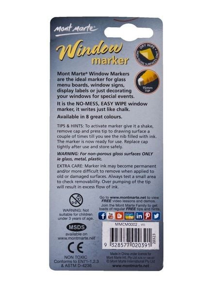  Bút vẽ Cửa Kính Window Marker 28g - Pink 