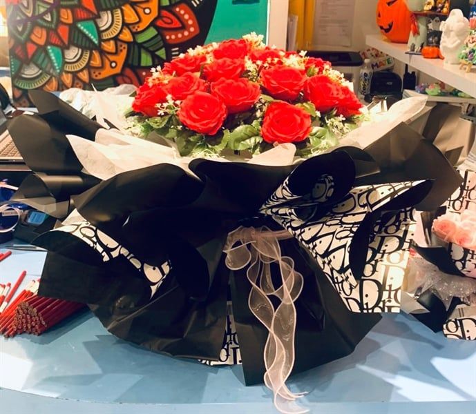  Bó hoa hồng 25 bông 