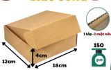  Hộp Carton Nắp Gài 18x12x4 