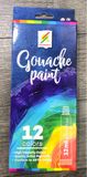  Hộp màu vẽ Gouache 12 tuýp 